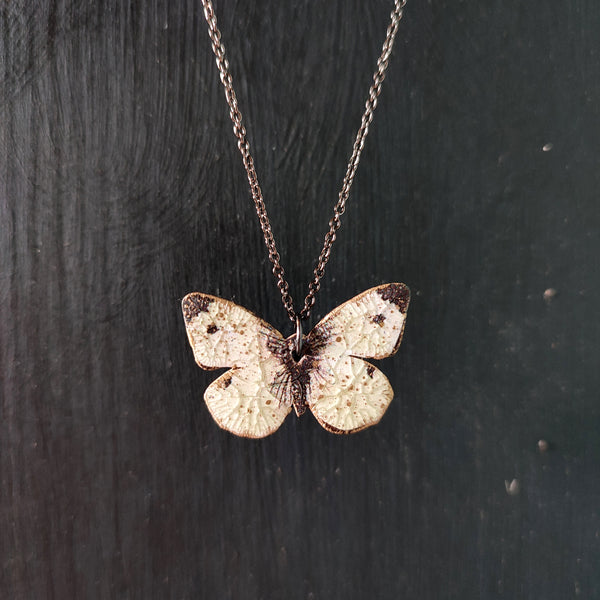 Cabbage White Butterfly Necklace