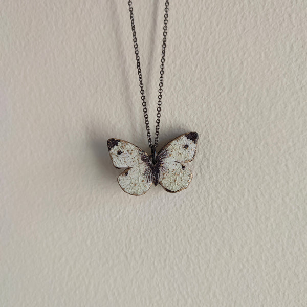 Cabbage White Butterfly Necklace