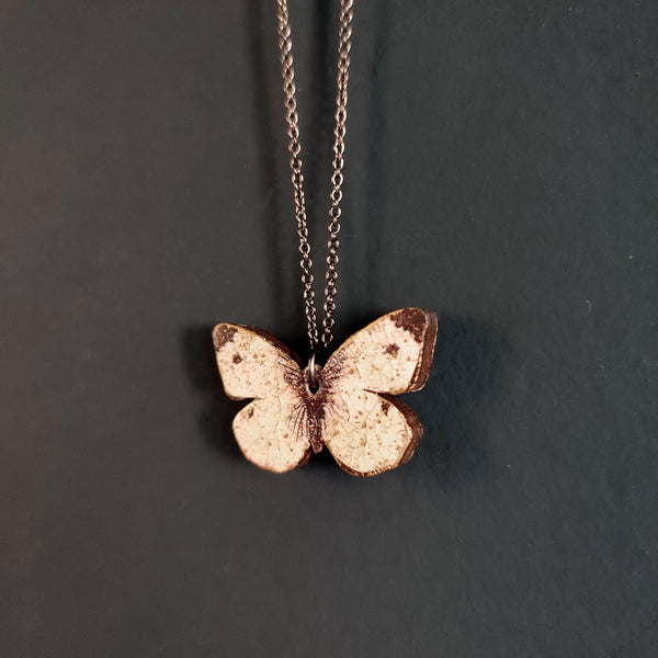 Cabbage White Butterfly Necklace