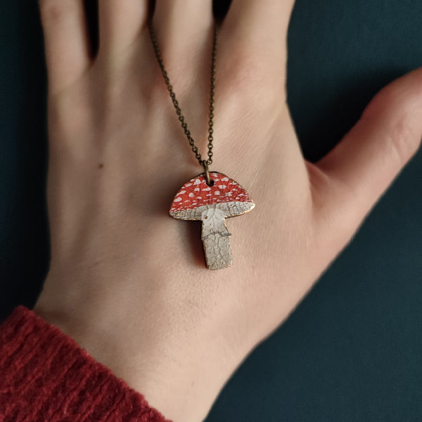 Fly Agaric Pendant Necklace