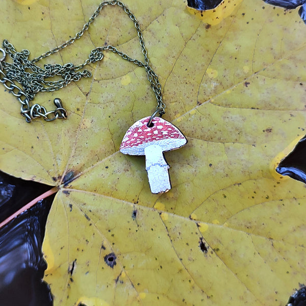 Fly Agaric Pendant Necklace