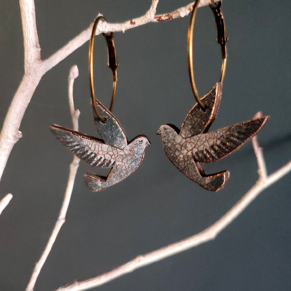 Blue Dove Earrings - Emily Jepps Studio