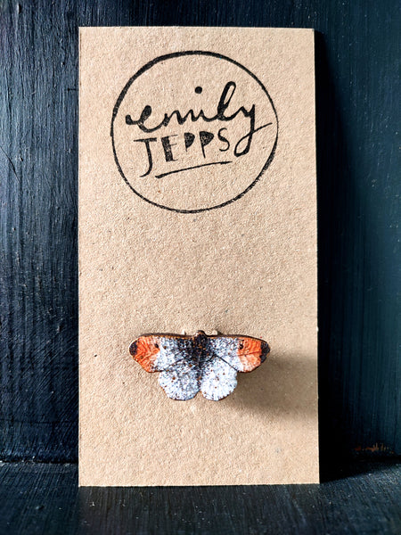 Orange-tip Butterfly Brooch