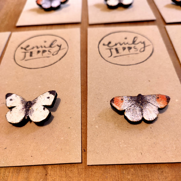 Cabbage White Butterfly Brooch