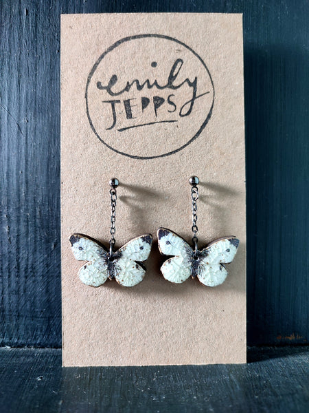 Cabbage White Butterfly Earrings