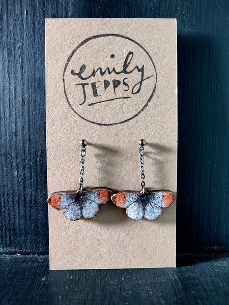 Orange-tip Butterfly Earrings