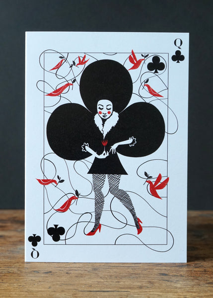 Playing Card Queens - Pack of 4 - Emily Jepps Studio