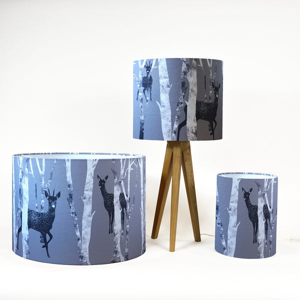 Roe Deer & Silver birch Lampshade - Emily Jepps Studio