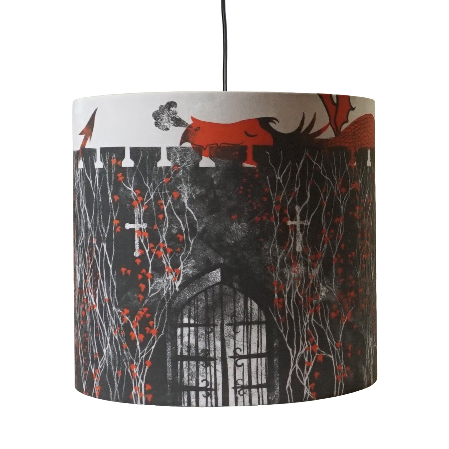 Castle & Dragon Lampshade - Emily Jepps Studio