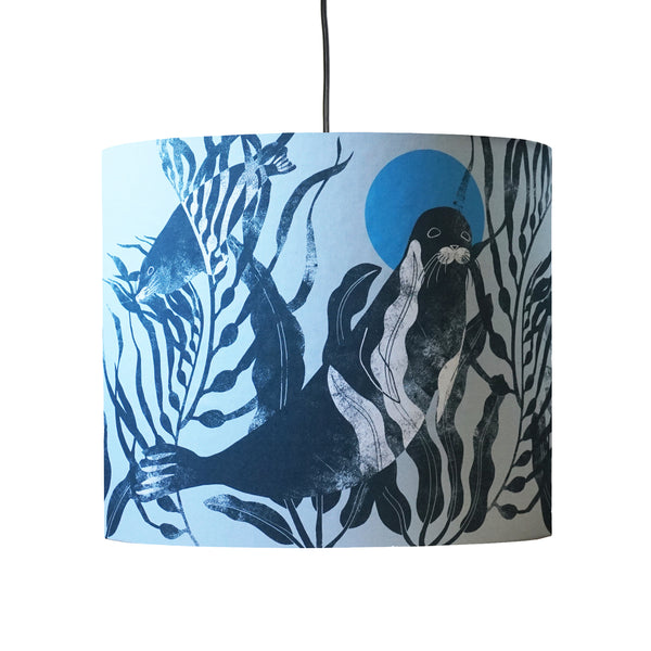 Seals & Seaweed Lampshade - Emily Jepps Studio