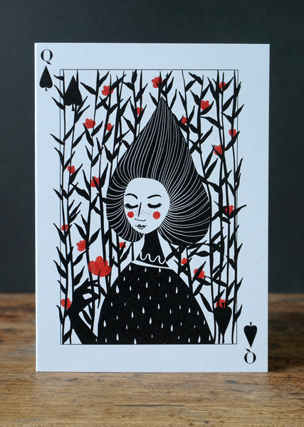 Playing Card Queens - Pack of 4 - Emily Jepps Studio