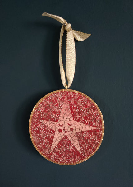 Crackle Glazed Christmas Decorations - Emily Jepps Studio