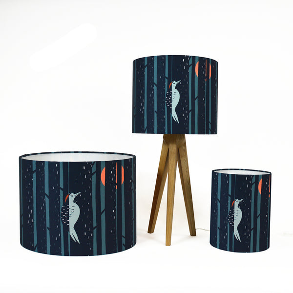 Woodpecker Forest Lampshade - Emily Jepps Studio